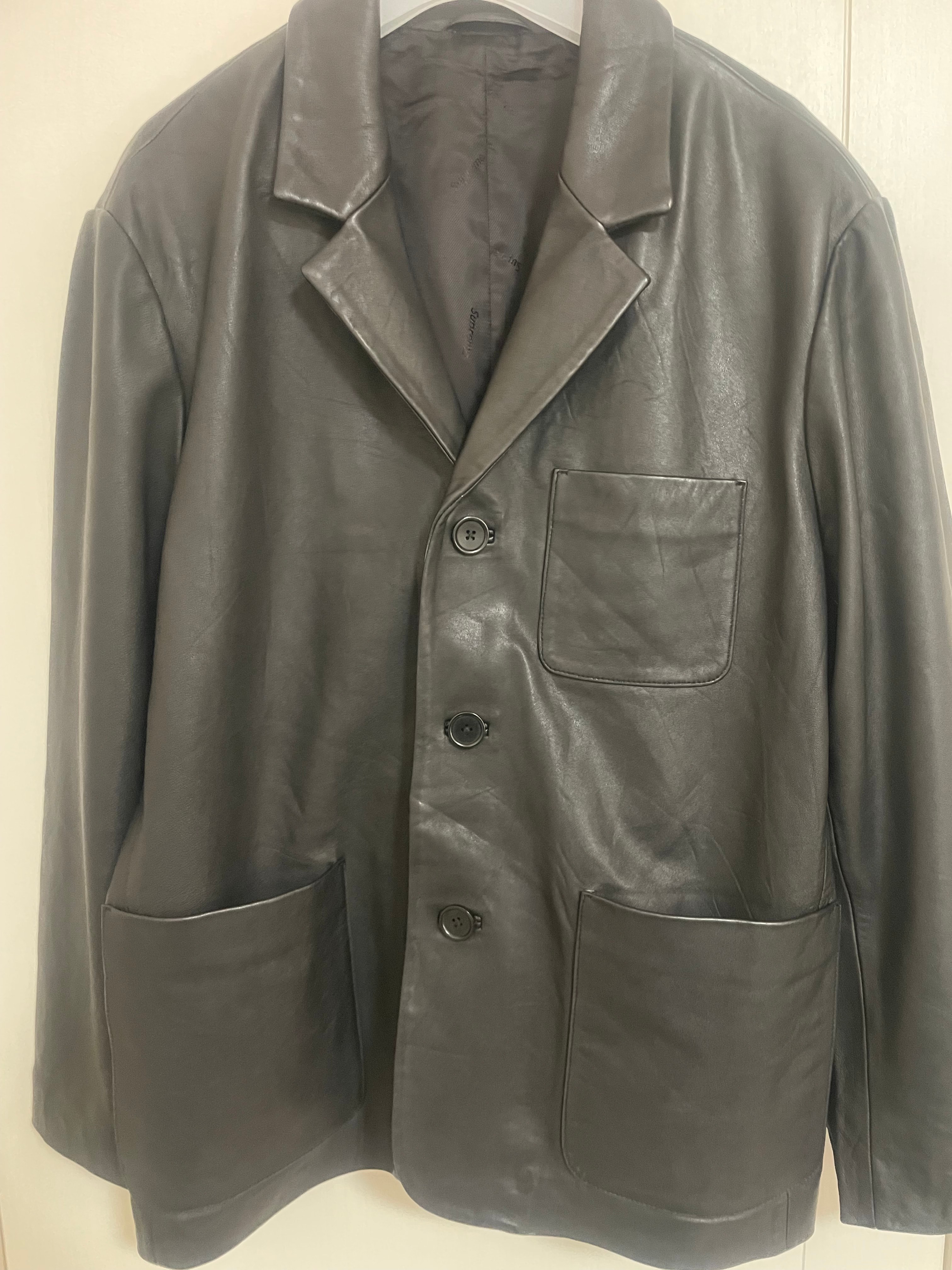 Supreme Leather Blazer "Black"