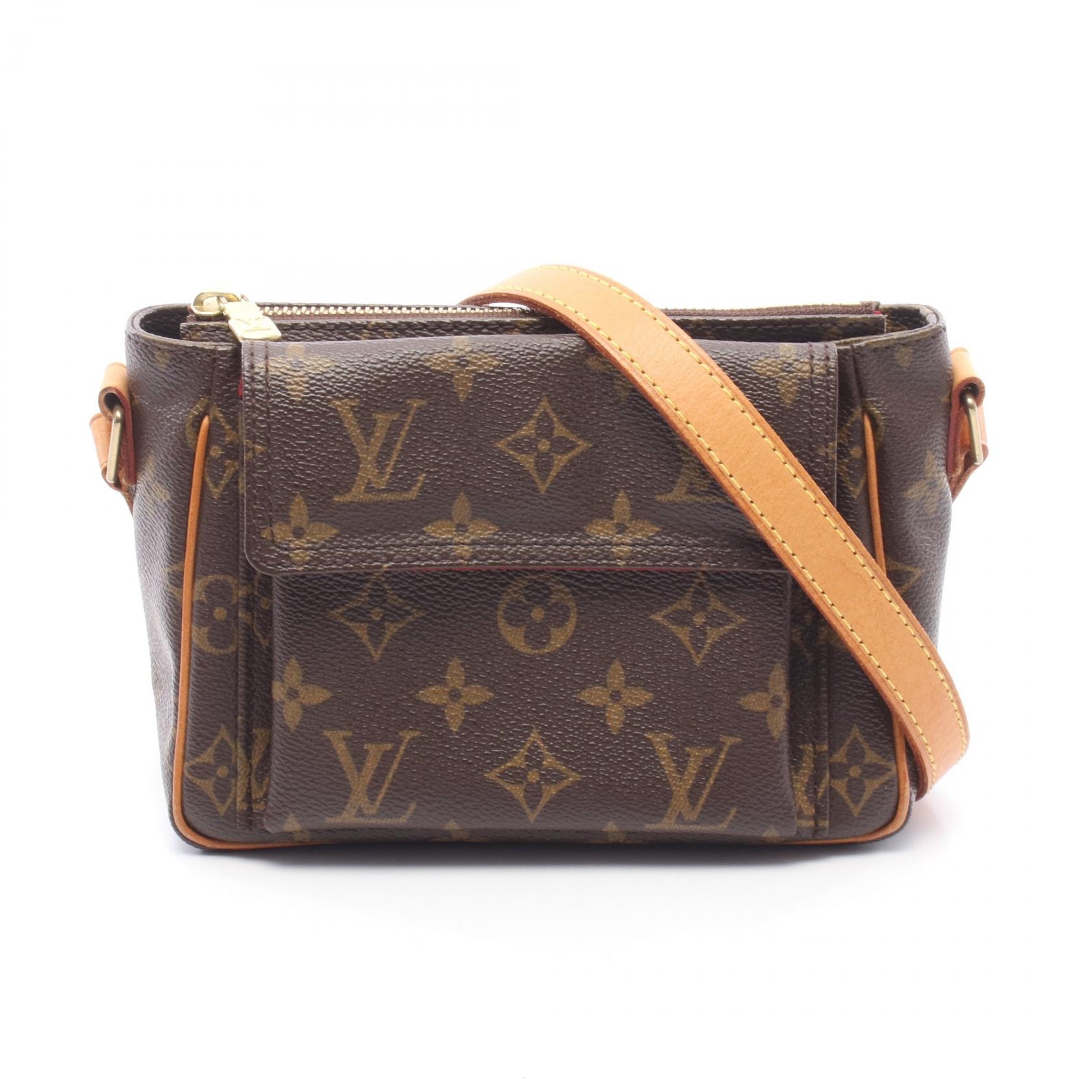 ルイ・ヴィトン LOUIS VUITTON ヴィバシテPM ショルダーバッグ バッグ PVCコーティングキャンバス レザー モノグラム レディース ブラウン系 M51165 【中古】