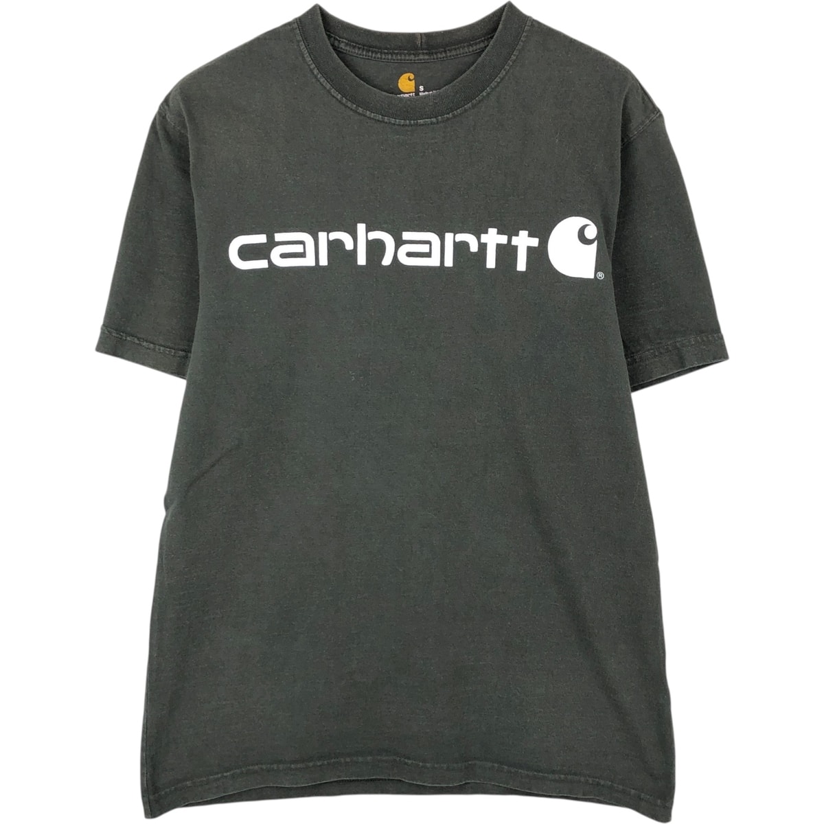 古着 カーハート Carhartt ORIGINAL FIT 半袖 ロゴTシャツ メンズS相当/eaa647806
