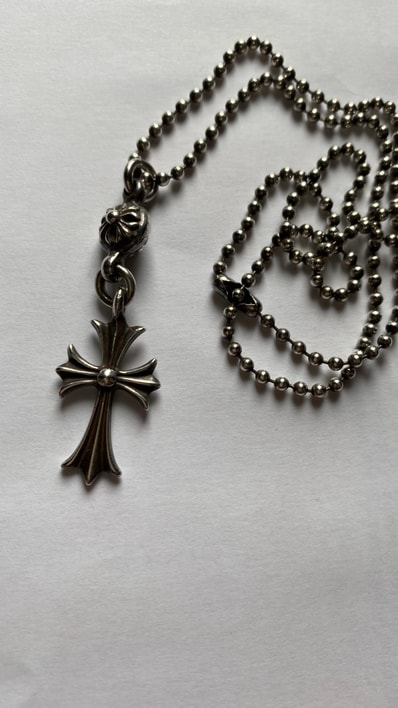 Chrome Hearts 1 Ball Tiny CH Cross Charm "Silver"