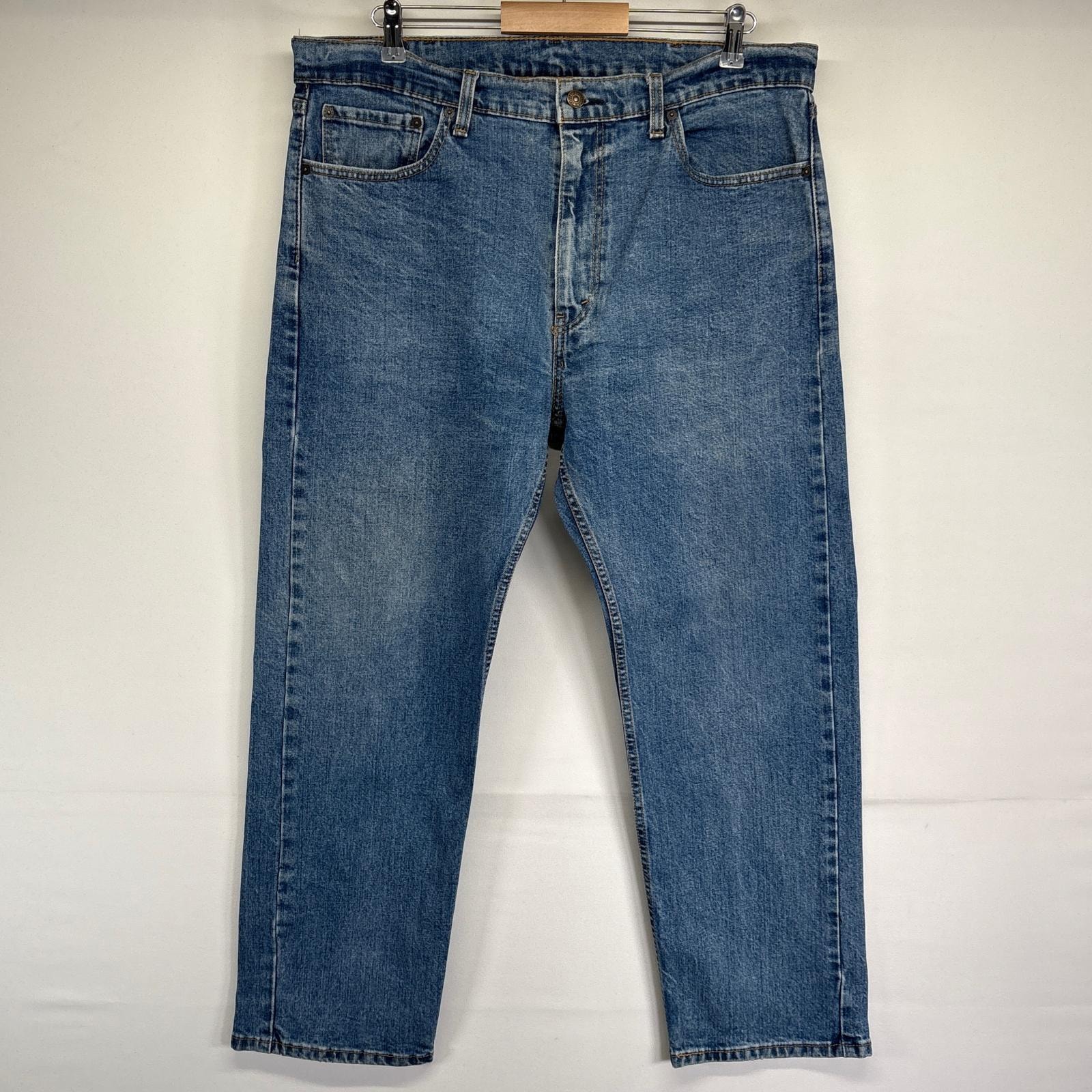古着 リーバイス Levi's デニムパンツ 505 ストレート 5ポケット ジーンズ ジーパン 長ズボン 大きいサイズ w38 L29 ブルー メンズ