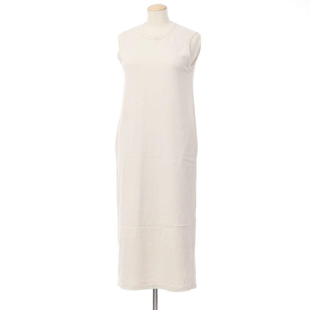 【中古】ビューティフルピープル beautiful people ノースリーブ Tシャツワンピース アイボリー系【サイズ34】【レディース】