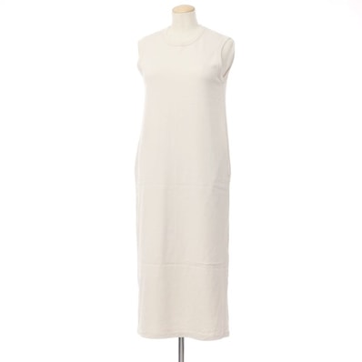 【中古】ビューティフルピープル beautiful people ノースリーブ Tシャツワンピース アイボリー系【サイズ34】【レディース】