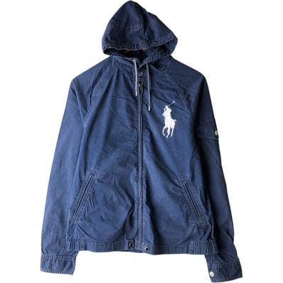 古着 ラルフローレン Ralph Lauren POLO by Ralph Lauren ビッグポニー コットンパーカー メンズS相当/eaa619876