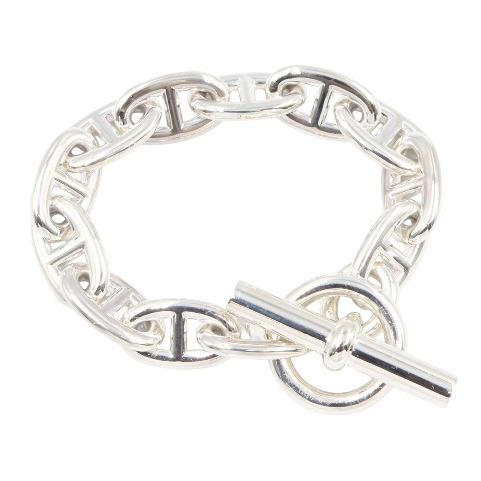 エルメス HERMES シェーヌダンクル TGM 12コマ ブレスレット ブレスレット アクセサリー シルバー925 レディース シルバー系 H101995B 【中古】