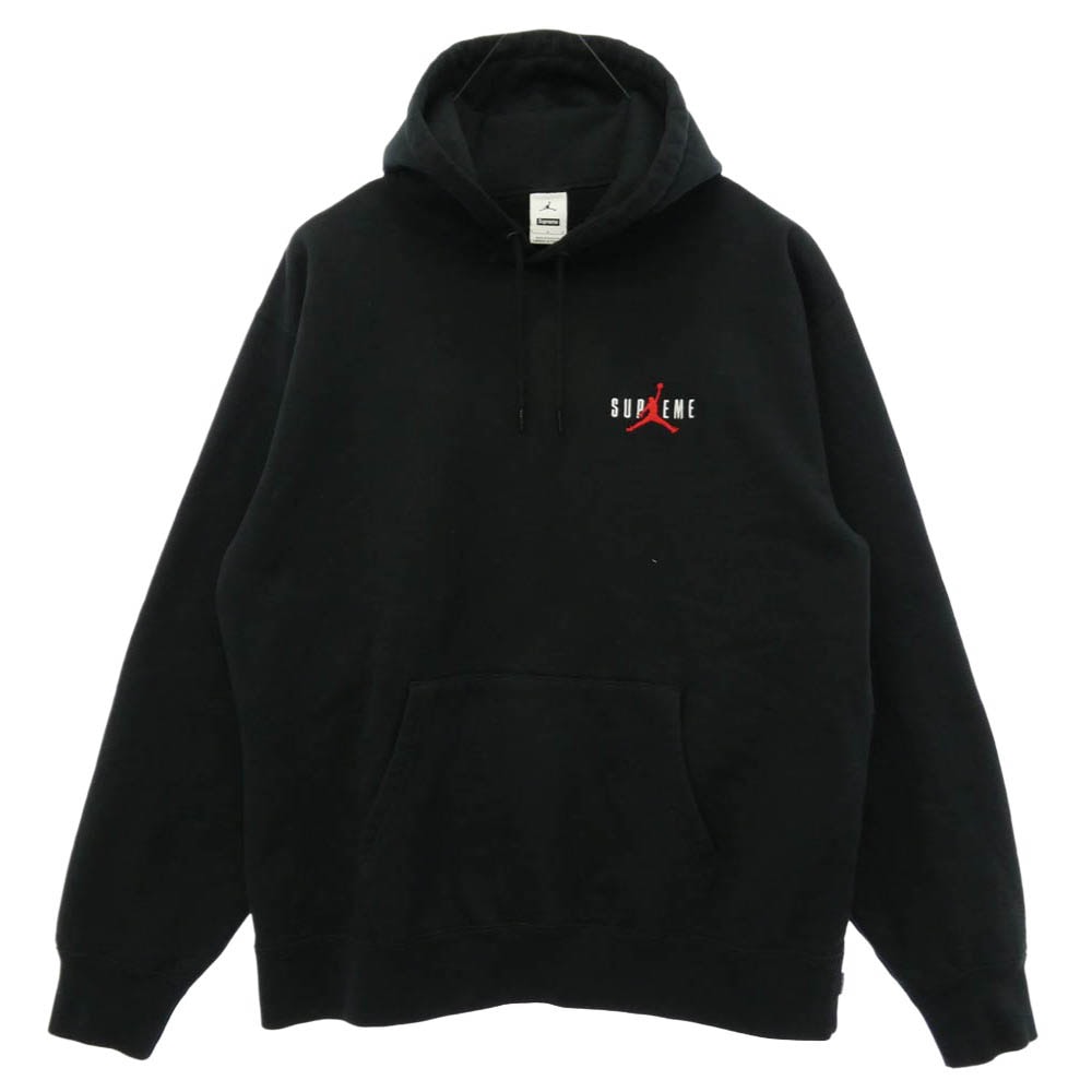 Supreme シュプリーム NIKE AIR JORDAN ナイキ ジョーダン 24AW HF0836-010 × NIKE Jordan ナイキ ジョーダン Hooded Sweatshirt フーデッド スウェットシャツ パーカー ブラック系 L【中古】