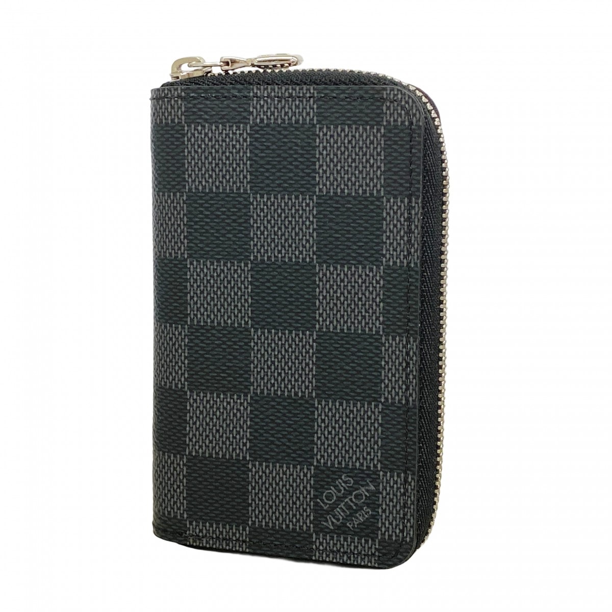 ★最終価格【6cd4734】ルイヴィトン コインケース ダミエ・グラフィット ジッピーコイン パース N63076 ブラック【中古】メンズ