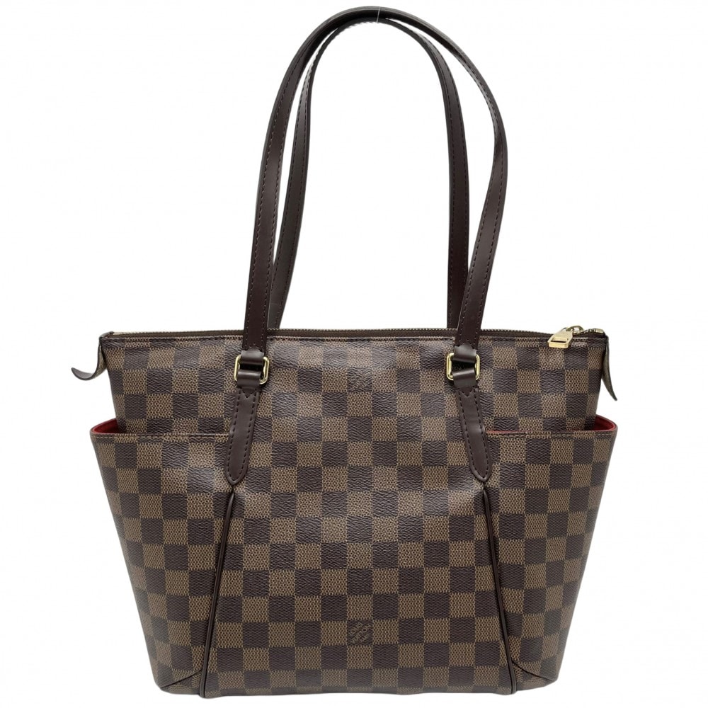 LOUIS VUITTON ルイヴィトン トートバッグ トータリーPM ハンドバッグ 肩掛け TOTALLY N41282 ダミエキャンバス ブラウン 茶 ゴールド金具 レディース【中古品】