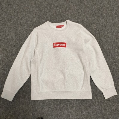 Supreme Box Logo Crewneck Sweatshirt "Ash Grey" (18FW)