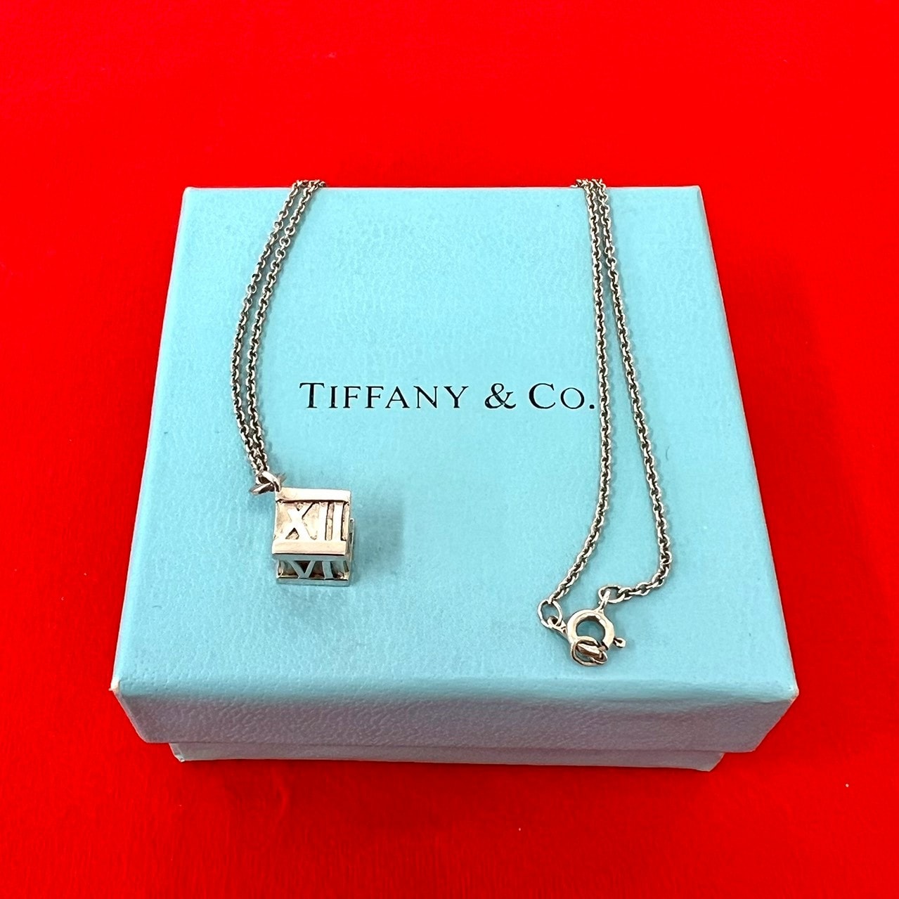 TIFFANY&Co. ティファニー アトラス キューブ ネックレス シルバー925 ネックレス シルバー
 60160
