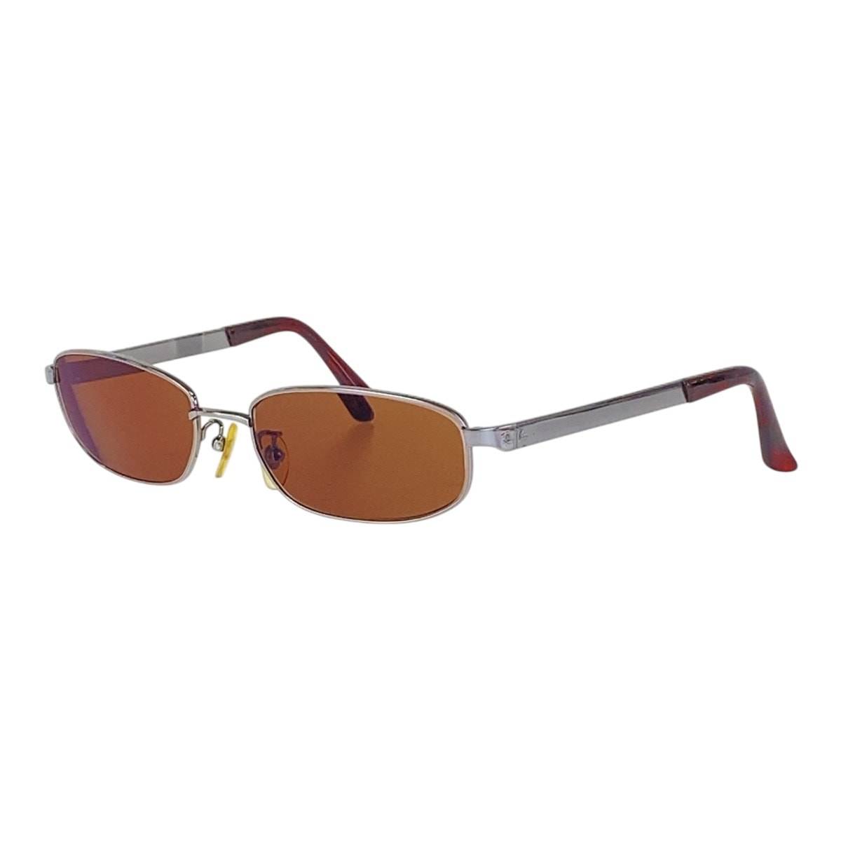 Ray-Ban レイバン ブラウン シルバー金具 ガラス メタル/ メガネフレーム 501810 【中古】