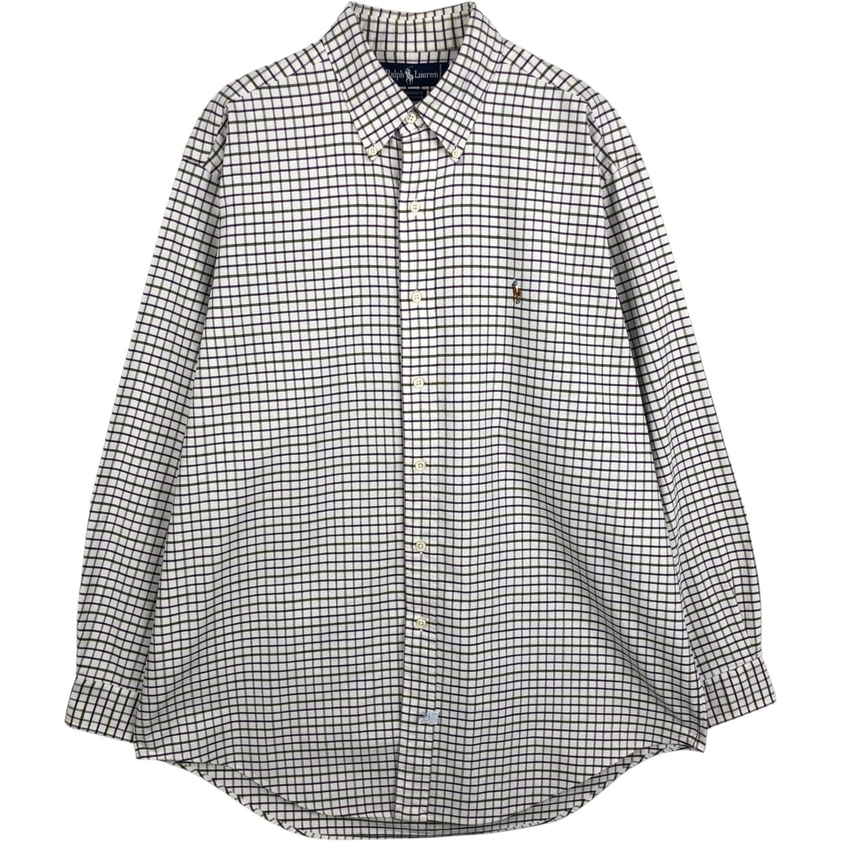 古着 ラルフローレン Ralph Lauren YARMOUTH 長袖 ボタンダウンチェックシャツ メンズL相当/eaa649913