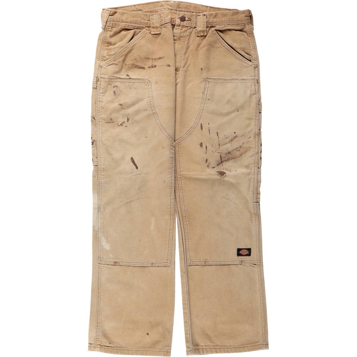 古着 ディッキーズ Dickies Relaxed Straight ダブルニー ダックペインターパンツ メンズw34相当/eaa678215