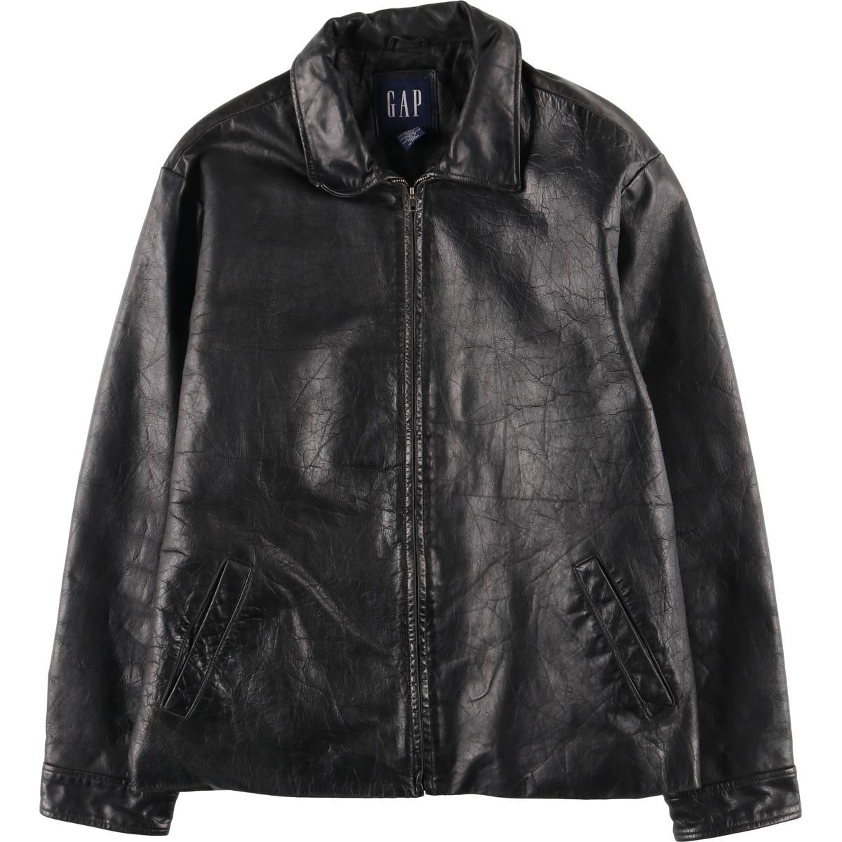 古着 90年代 ギャップ GAP オールドギャップ スイングトップタイプ 中綿入り レザーブルゾン メンズL相当 ヴィンテージ/eaa614831