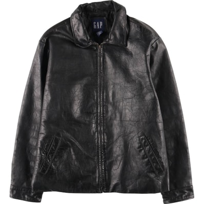 古着 90年代 ギャップ GAP オールドギャップ スイングトップタイプ 中綿入り レザーブルゾン メンズL相当 ヴィンテージ/eaa614831