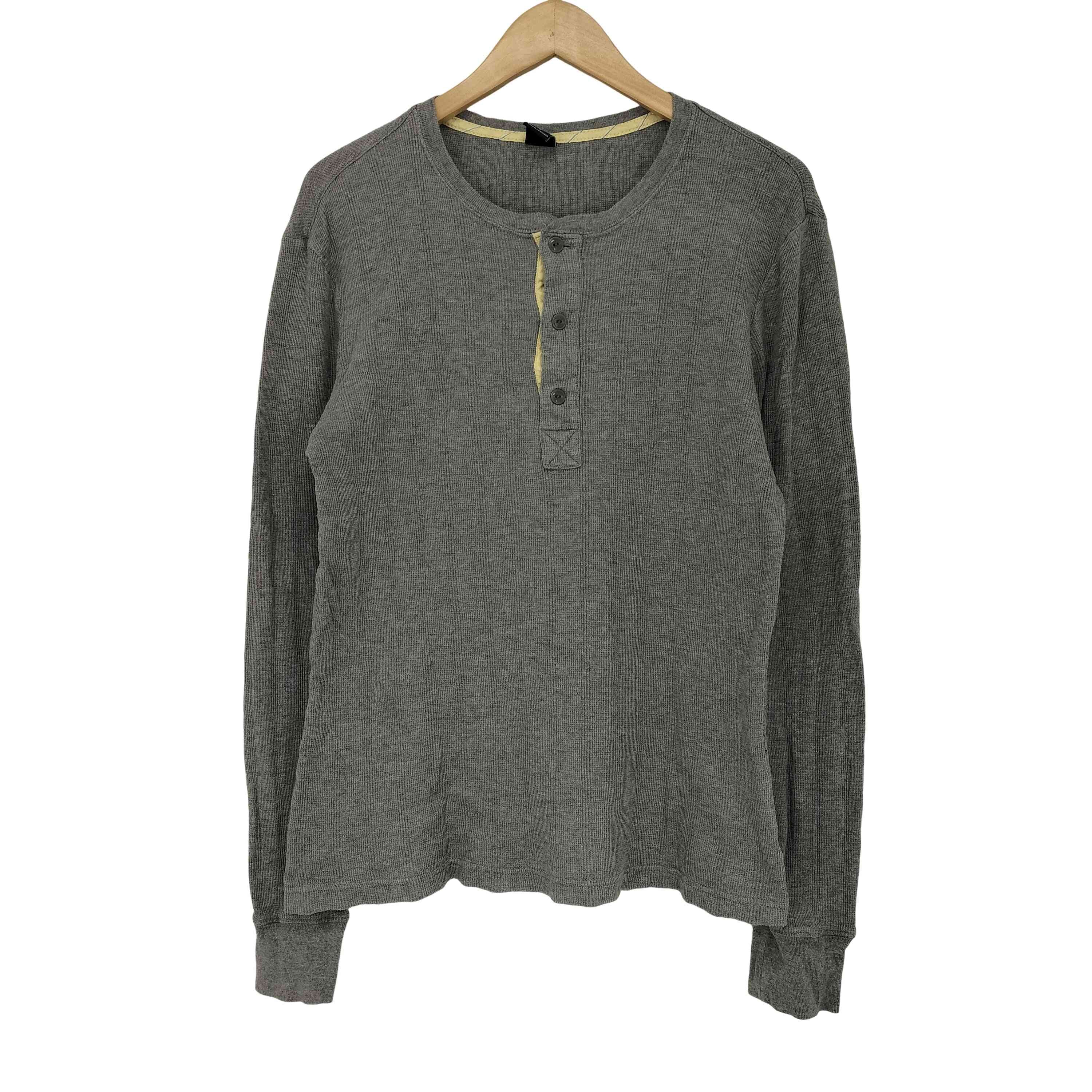 00s OLD ヘンリーネック ロングスリーブ カットソー【1141708247669】