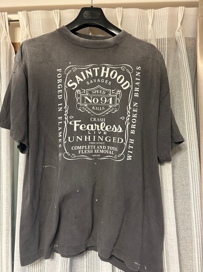 SAINT Mxxxxxx x NEIGHBORHOOD SS Tee STHD.FEARLESS "Black" 25119SMN-CSM03S / SM-HR8-0000-C70