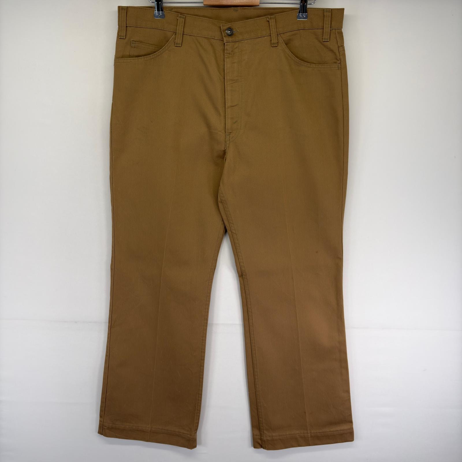 古着 70's~80's/70年代~80年代 ヴィンテージ リーバイス Levi's パンツ スタープレスト タロンジップ フレア  ブラウン系 メンズ