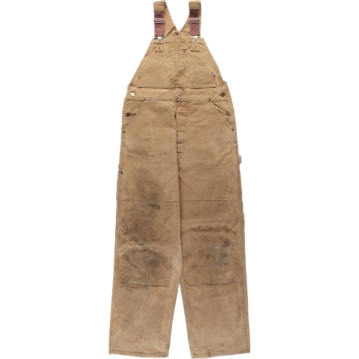 古着 カーハート Carhartt ダブルニー ダック オーバーオール メンズw36相当/evb034422