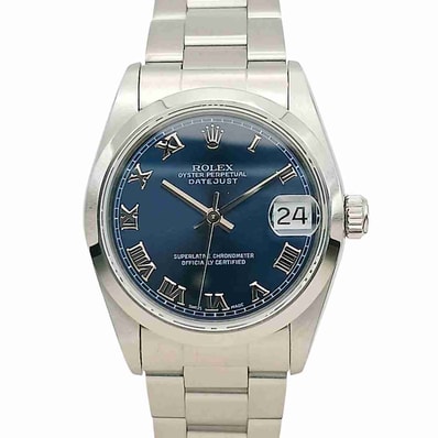 ROLEX ロレックス デイトジャスト オイスターブレス 31mm 腕時計 68240 ステンレススチール シルバー ボーイズ【中古】