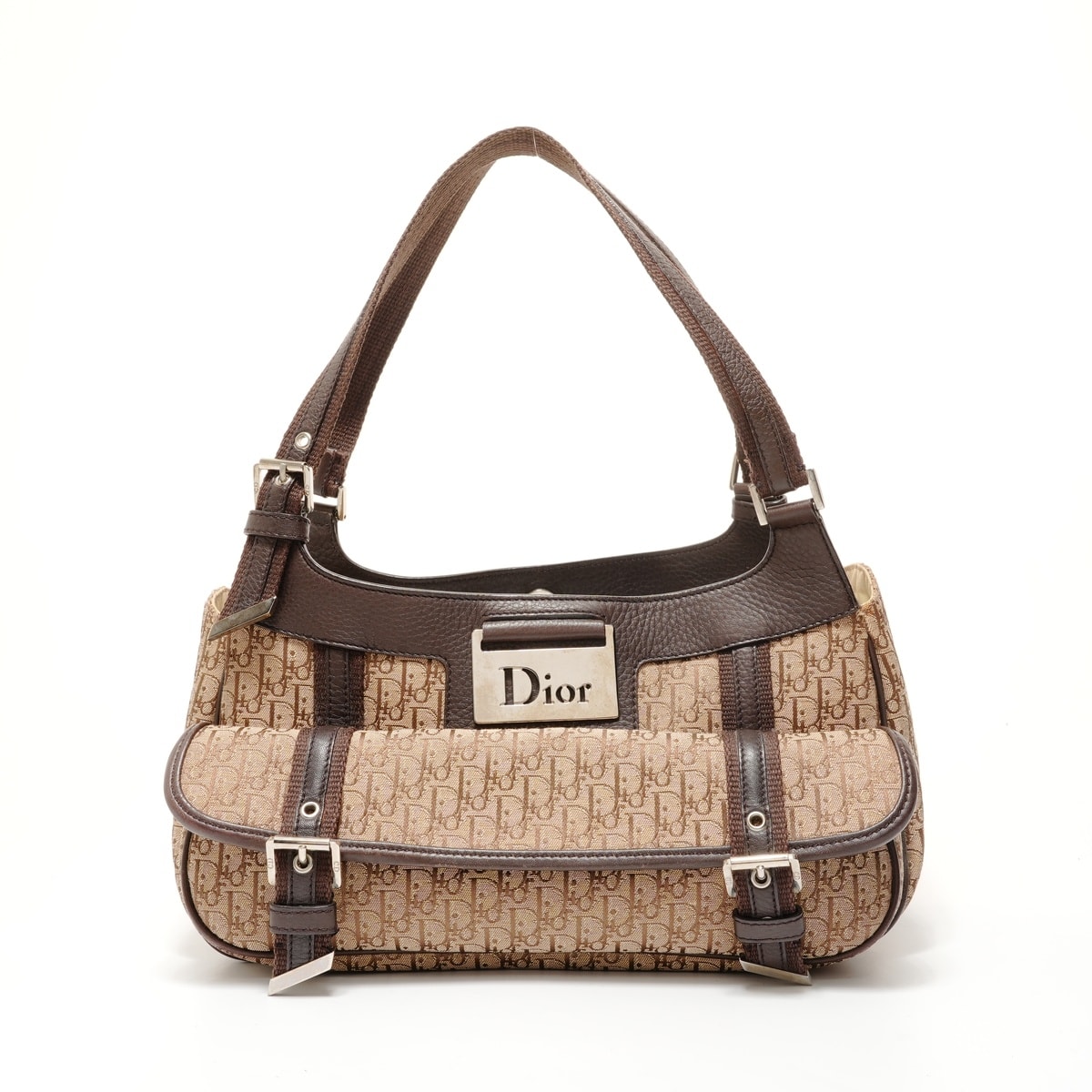 ディオール Dior トロッター キャンバス ストリートシック ショルダーバッグ【中古】