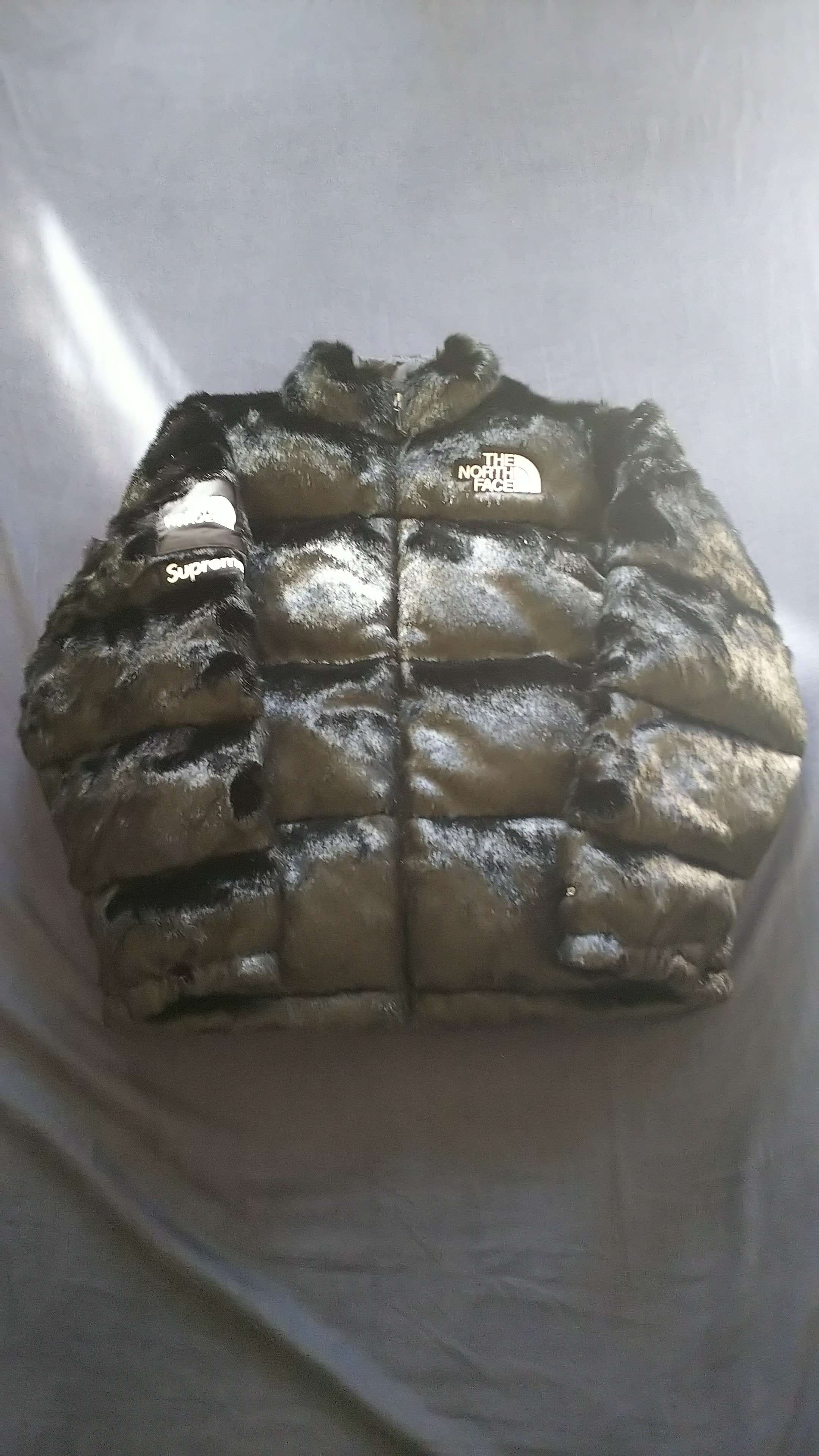 Supreme x The North Face Faux Fur Nuptse Jacket "Black"