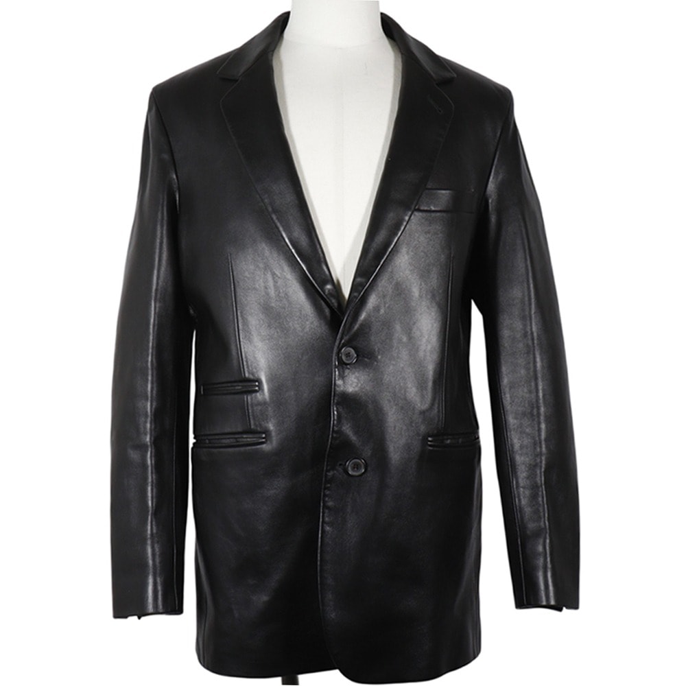 エルメス レザージャケット メンズテーラードジャケット