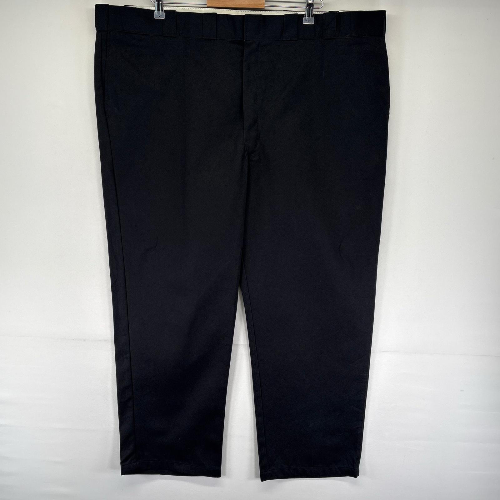 古着 美品 ディッキーズ Dickies パンツ ワークパンツ 874 タグ付き 大きいサイズ ジッパーフライ W48 L30  ブラック系 メンズ
