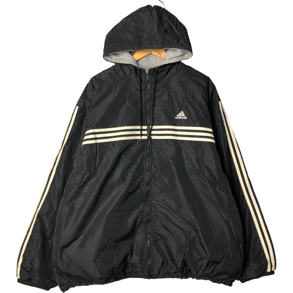 古着 90年代 アディダス adidas バックロゴ リバーシブル 中綿パーカー パファージャケット メンズXL相当 ヴィンテージ/eaa582553