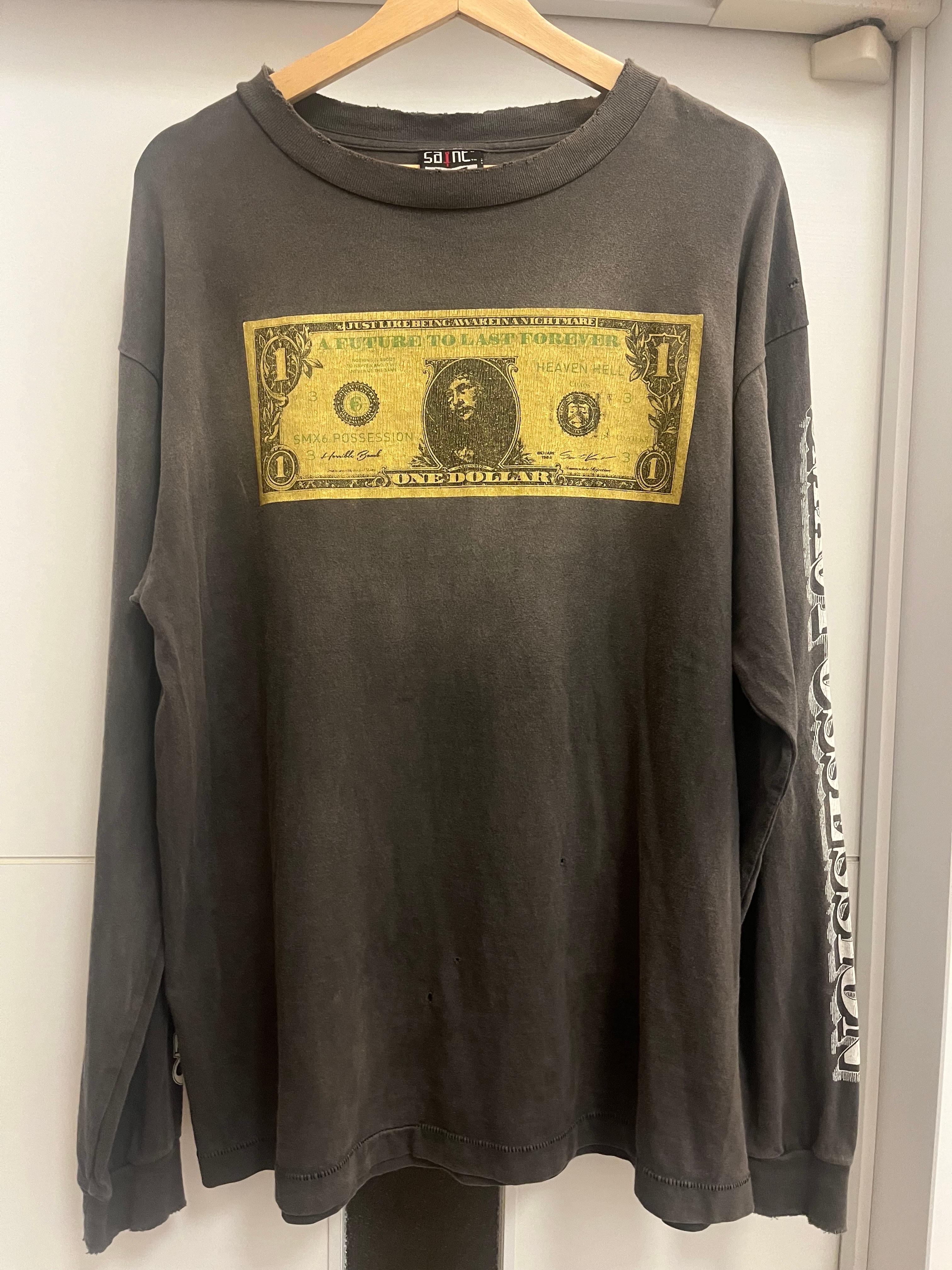 SAINT Mxxxxxx x Kosuke Kawamura 22AW KMR LS TEE "Black"