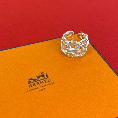 HERMES エルメス アンシェネ リング GM シルバー925 リング・指輪 18号 シルバー
97554