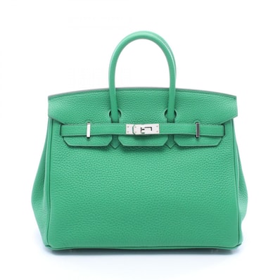 エルメス HERMES バーキン25 ハンドバッグ バッグ レザー トゴ Y刻印(2020年製造) レディース グリーン系 041344CK 【中古】
