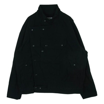 Engineered Garments エンジニアードガーメンツ Moto Jacket Duracloth Poplin モーターサイクル バンドカラー ジャケット ブラック系 XS【中古】