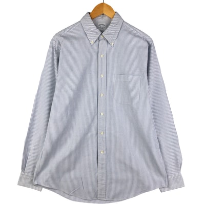 古着 80~90年代 ブルックスブラザーズ Brooks Brothers Est.1818 長袖 ボタンダウンストライプシャツ USA製 メンズL相当 ヴィンテージ/eaa589185