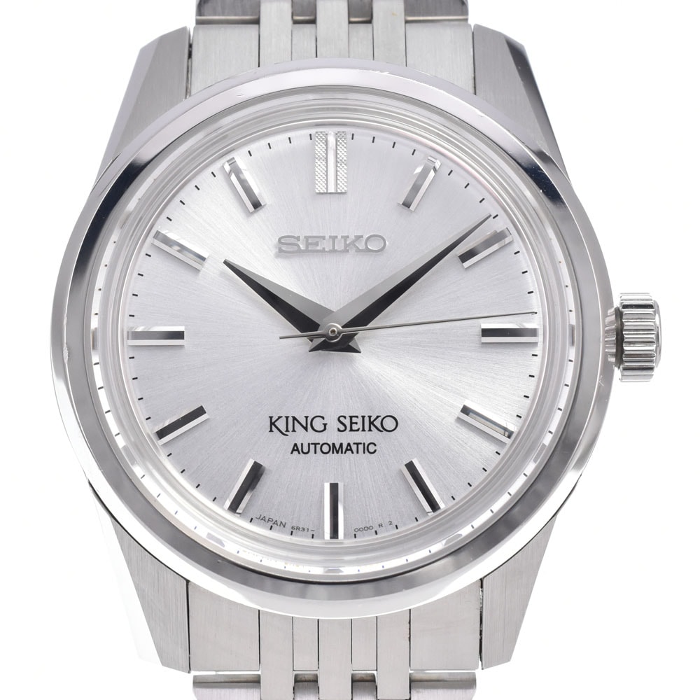 セイコー SEIKO SDKS001/6R31-00D0 KS キングセイコー シルバー 自動巻き メンズ 良品 腕時計 H#150135