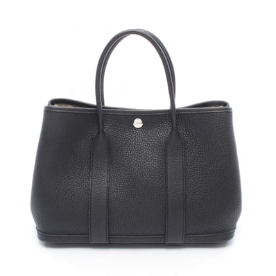 エルメス HERMES ガーデンパーティPM トートバッグ バッグ ネゴンダ ネゴンダ U刻印(2022年製造) レディース ブラック系 【中古】