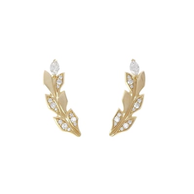 ティファニー ヴァイン クライマー ピアス 0.33CT