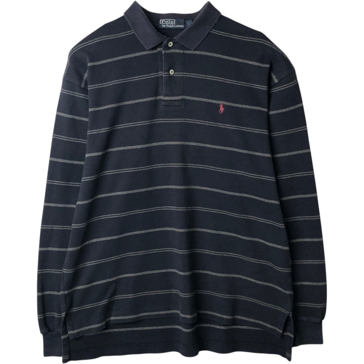古着 ラルフローレン Ralph Lauren POLO by Ralph Lauren 長袖 ボーダー ポロシャツ メンズL相当/eaa631918
