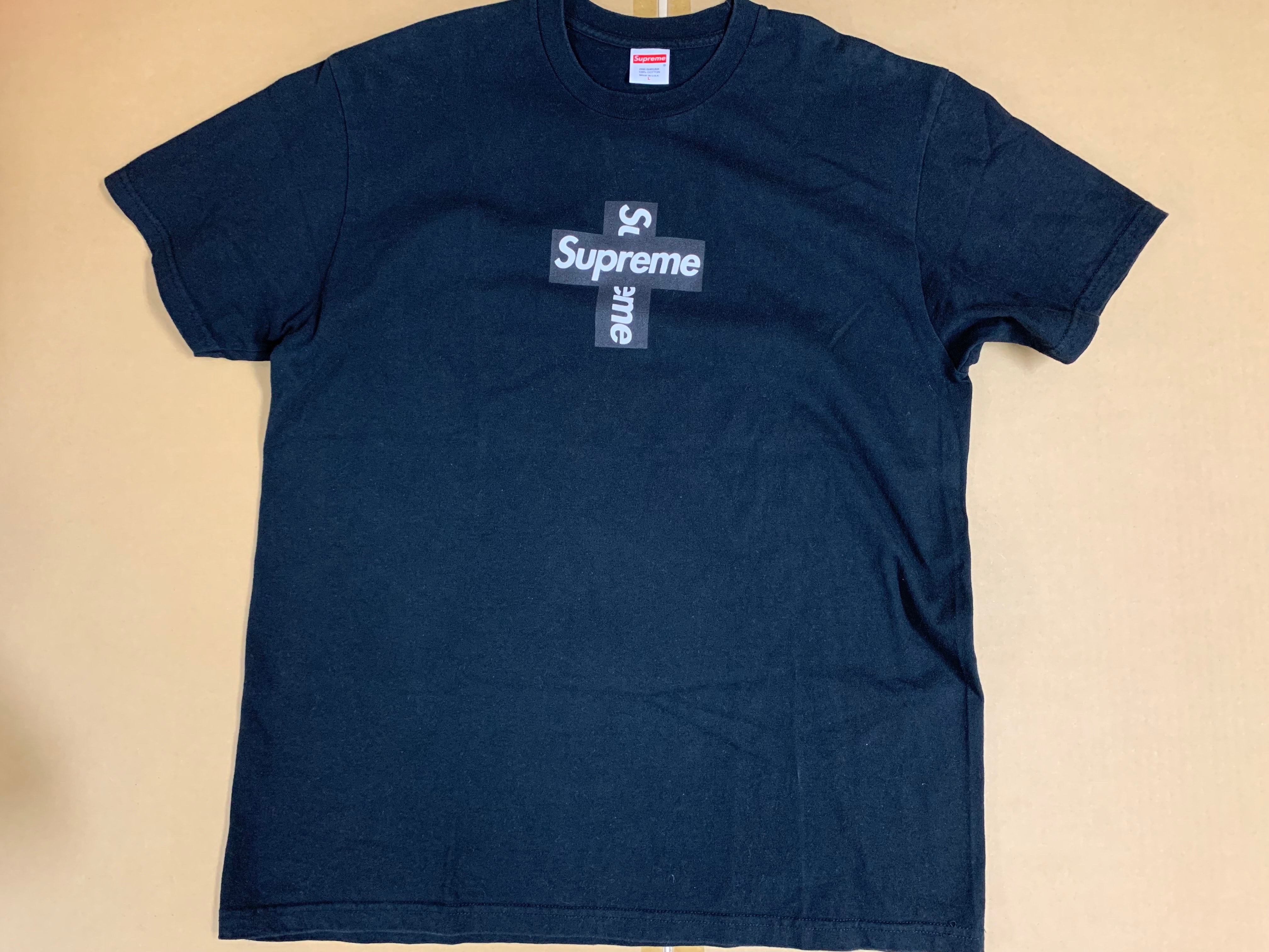 Supreme Cross Box Logo Tee "Black"