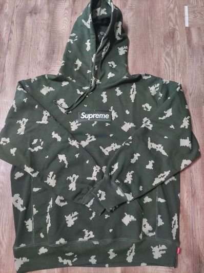 Supreme Box Logo Hooded Sweatshirt "Olive Russian Camo" (21FW)