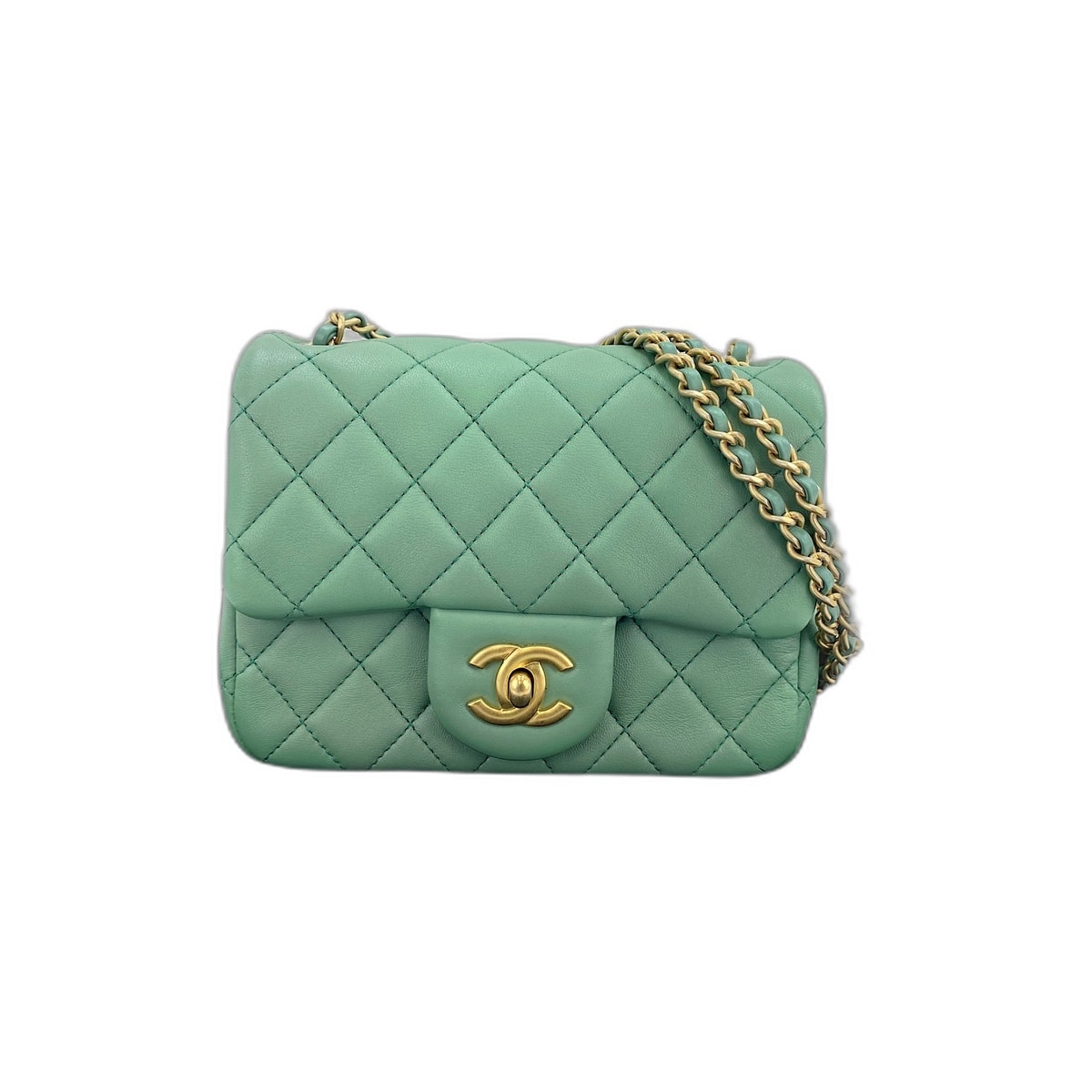 シャネル CHANEL ミニマトラッセ ショルダーバッグ ラムスキン【中古】
