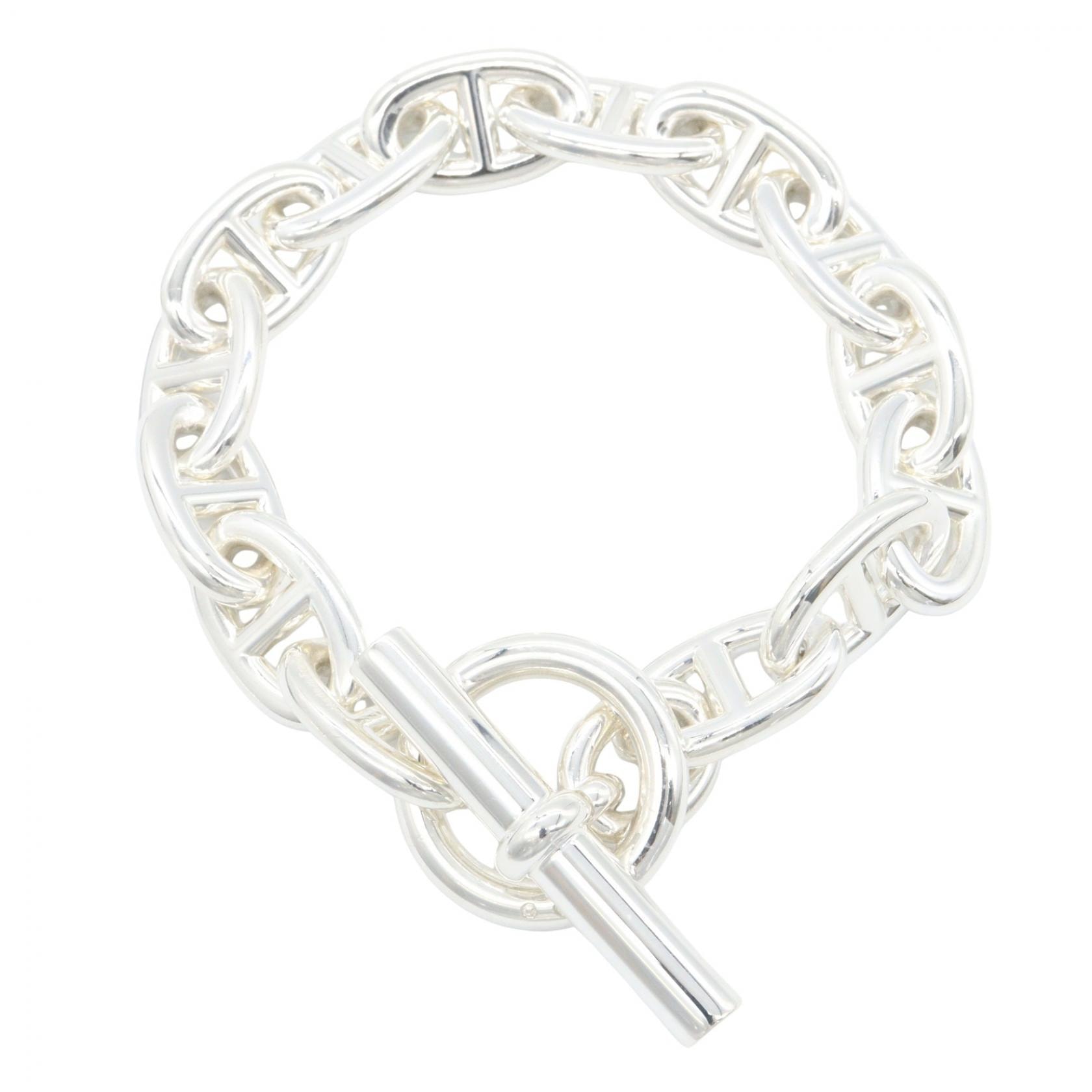 エルメス HERMES シェーヌダンクルTGM 14コマ ブレスレット アクセサリー シルバー925 メンズ レディース シルバー系 【中古】