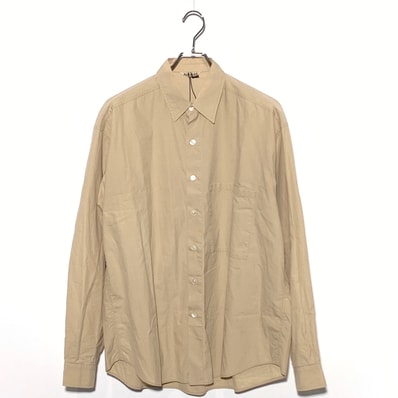 AURALEE WASHED FINX TWILL BIG SHIRT Beige