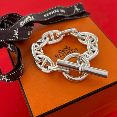 HERMES エルメス シェーヌダンクル TGM 10コマ ブレスレット シルバー925 ブレスレット シルバー
94964