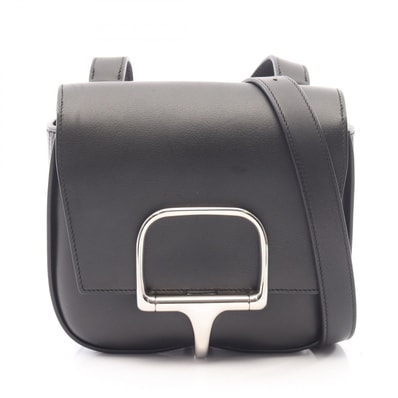 エルメス HERMES デッラ カヴァッレリア ミニ ショルダーバッグ バッグ レザー エバーグレイン エヴァーグレイン ブラック(エルメス) Z刻印(2021年製造) レディース ブラック系 【中古】