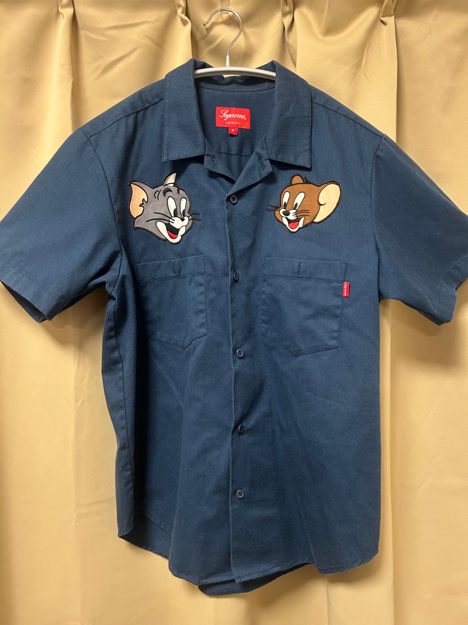 Supreme Tom & Jerry S/S Work Shirt "Navy"