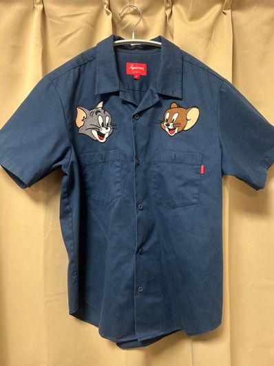 Supreme Tom & Jerry S/S Work Shirt "Navy"