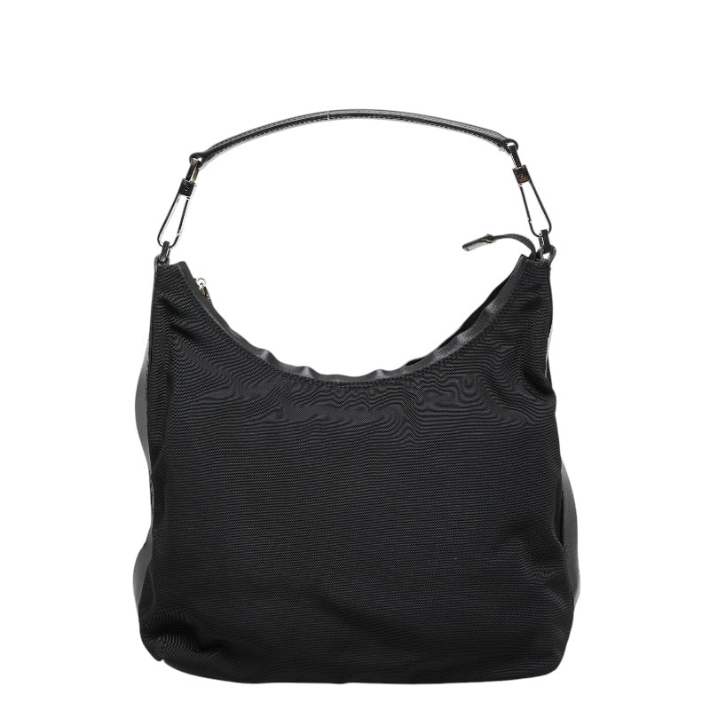グッチ ワンショルダーバッグ ハンドバッグ 000 0602 ブラック ナイロン レザー レディース GUCCI 【中古】