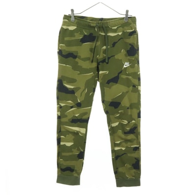 NIKE ナイキ カモフラ スウェットパンツ M グリーン系