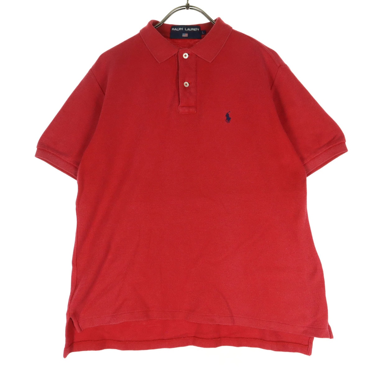 RALPH LAUREN ラルフローレン 半袖 ポロシャツ L レッド